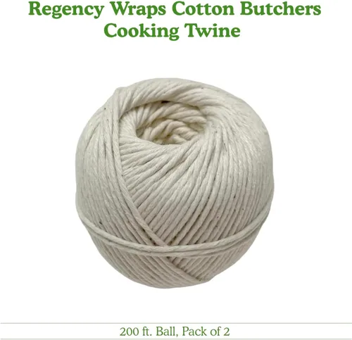 Miniatura 7 de Regency Wraps Carniceros - Bola de cordel para cocinar, hecha de algodón natural pesado para pavos y preparación de carne para asar, bola de 200