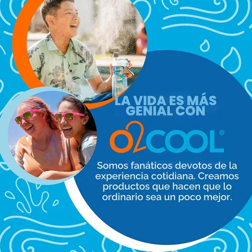 Miniatura 7 de O2COOL Elite Ventilador de nebulización de agua portátil con batería (azul)