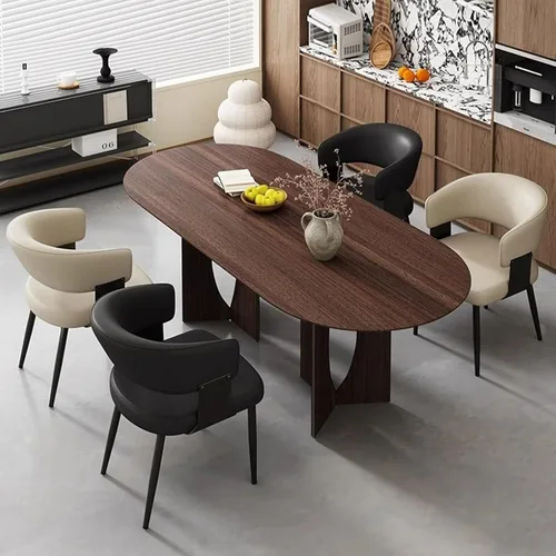 Miniatura 2 de Kitchen Chairs Set of 4, with Carbon Steel Legs and Pu Leather Cushion, Modern Dining Chairs Home, Kitchen, Office, Meetings(White,1pcs)