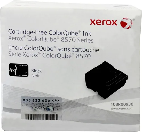 Xerox Colorqube 8570 108R00930 Tinta negra, (4 varillas)