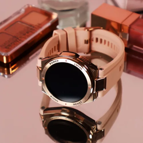Miniatura 6 de ALPHAGEAR Zulu - Reloj inteligente para mujer, reloj inteligente de oro rosa con Gorilla Glass, pantalla AMOLED, seguimiento menstrual + bienestar