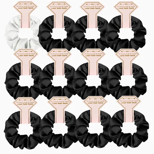 Juego de 12 coleteros de satén para dama de honor, despedidas de soltera, sin daños, ideas de regalo para bodas, fiestas, regalos de propuesta de
