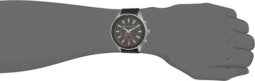 Miniatura 5 de AX ARMANI EXCHANGE - Reloj de cuero para hombre, color negro (modelo AX1817), Negro -, Cronógrafo