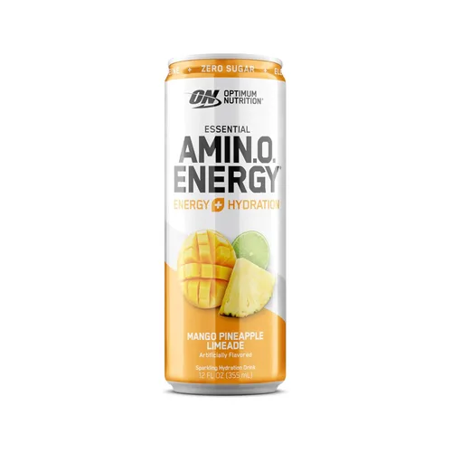 Miniatura 8 de Optimum Nutrition Amino Energy - Bebida de hidratación espumosa, electrolitos, cafeína, aminoácidos, BCAAs, sin azúcar, limonada de mango y piña, 12
