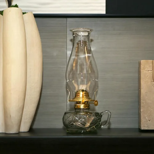 Miniatura 6 de Lámpara de aceite grande de 3.75 x 8.2 pulgadas de vidrio transparente de repuesto para chimenea