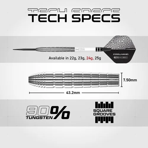 Miniatura 3 de RED DRAGON Luke Humphries TX Series - Juego de dardos de tungsteno premium con vuelos y tallos