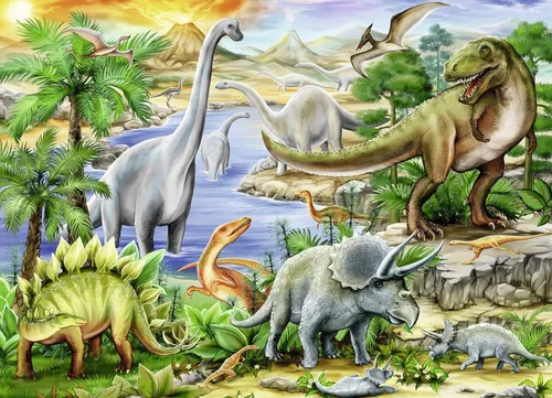Miniatura 2 de Ravensburger Prehistoric Life - Rompecabezas duradero de 60 piezas para niños, piezas únicas de rompecabezas, mejora la concentración