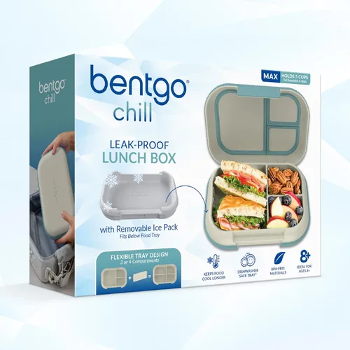 Miniatura 9 de Bentgo Chill Max - Lonchera XL a prueba de fugas - Paquete de hielo incluido mantiene la comida fría; capacidad de 5 tazas para adultos y mayores