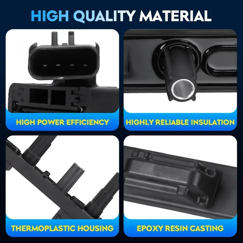Miniatura 2 de Bobina de encendido para Jeep Grand Cherokee 2000-2004 4.0L L6, Wrangler TJ 2000 2001 2002 2003 2004 2005 2006 4.0L L6, reemplaza a UF-296 C1263