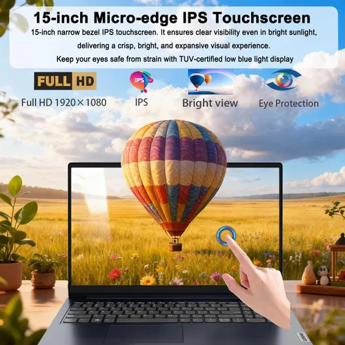 Miniatura 5 de Lenovo IdeaPad Slim • Portátil con pantalla táctil FHD de 15,6 pulgadas • Intel Core i5-1335U (10 núcleos) • 16 GB DDR4RAM • SSD de 1 TB • Obturador