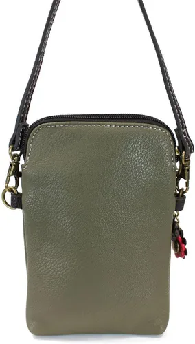 Miniatura 5 de CHALA Bolso cruzado para teléfono celular, piel sintética, lona multicolor con correa ajustable