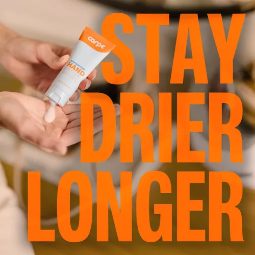 Miniatura 8 de Carpe Loción para manos absorbente de sudor (paquete de 3), una loción suave recomendada por dermatólogos que ayuda a detener el sudor de las manos