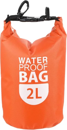 Miniatura 9 de PATIKIL Bolsa seca flotante impermeable, 2 L para exteriores, mochila con ventana transparente para navegar, rafting, kayak, color negro