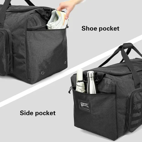 Miniatura 5 de Bolsa de deporte de béisbol extragrande de 120 litros para adultos, sóftbol, gimnasio, con compartimento para zapatos, bolsa de equipo de bate