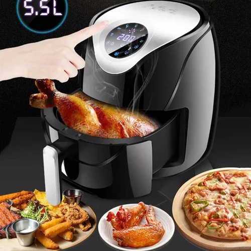 Miniatura 3 de Freidora de aire eléctrica para el hogar multifunción sin freidora, freidora electromecánica de papas fritas inteligentes totalmente automática