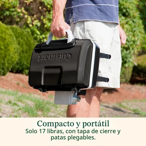 Miniatura 5 de Parrilla de gas portátil Cuisinart Petit Gourmet, Mesa, Negro