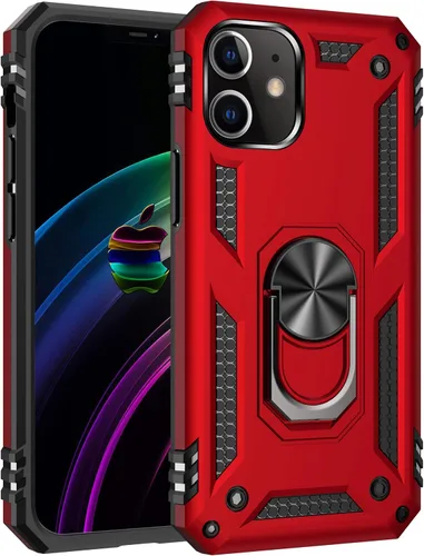 Miniatura 10 de Korecase Funda para iPhone 8, protección de cámara, armadura militar, doble capa, soporte compatible con iPhone 6 6s y iPhone 7 8, color negro