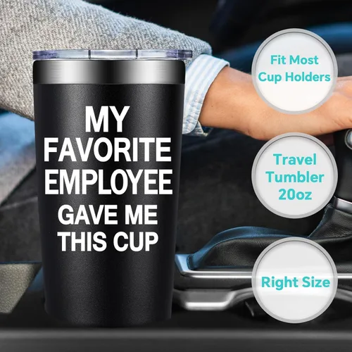 Miniatura 7 de BIRGILT My Favorite Employee Gave Me This Cup – Regalos divertidos para jefes de empleados – Regalos del día del jefe para hombres y mujeres