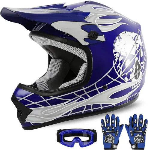 Miniatura 15 de XFMT DOT Casco de Dirt Bike para Niños y Jóvenes de Cara Completa, Cascos de Motocross para Off-Road ATV Bicicleta de Calle Cuatrimoto Motocicleta
