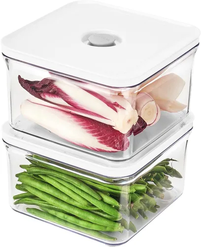 Miniatura 18 de VAKUEN Set Inicial Premium de Recipientes Herméticos de Almacenamiento de Alimentos y Máquina Selladora al Vacío, Juego de 4 Piezas con Sellador