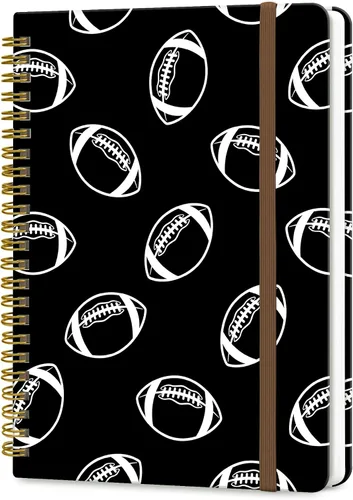 Miniatura 7 de Cuaderno de espiral A5, lindo cuaderno para mujeres y hombres, cuaderno de tapa dura con rayas universitarias para trabajo y toma de notas, 60