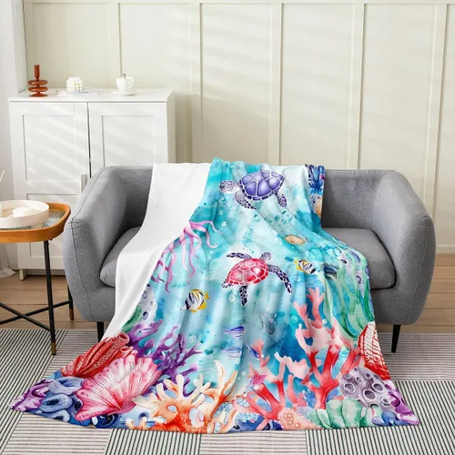 Miniatura 52 de Erosebridal Hammerhead Shark Flannel Blanket 40x50 Marine Life Fuzzy Plush Throw for Sofa Couch Hammerhead Shark Lover Gifts Ocean Sealife Fleece