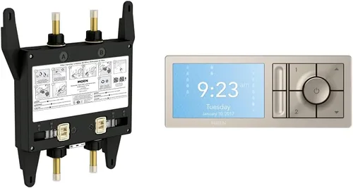 Moen TS3302TB - Controlador de ducha digital U by Moen y válvula S3102 de 2 salidas multicolor/fantasía (Terra Beige)