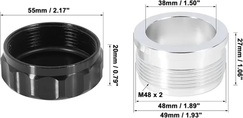Miniatura 2 de X AUTOHAUX 1,5 "aleación de aluminio de la identificación de la soldadura del automóvil en el tanque de combustible del aceite del casquillo