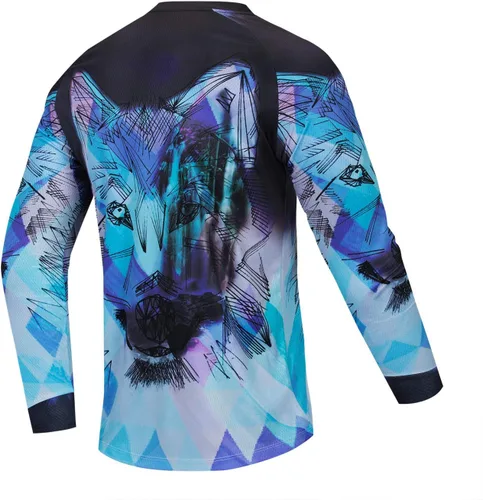 Miniatura 16 de Hotlion Camiseta de ciclismo para hombre, manga larga, MTB Motocross, ropa de carreras todoterreno