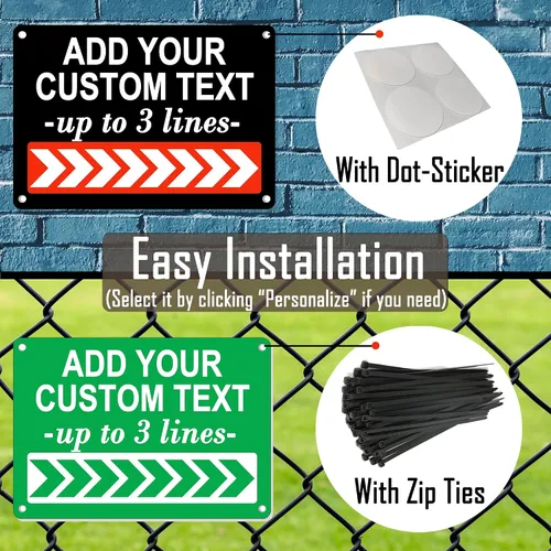Miniatura 5 de Letrero personalizado con flecha de 10 x 7 pulgadas, letrero de flecha de metal impermeable para exteriores personalizado, para direcciones