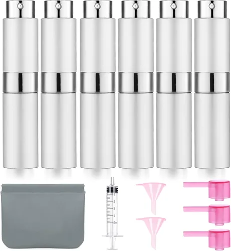 Miniatura 16 de Atomizador de Perfume Vacío de 8ML Botella de Spray de Viaje de Colonia para Recarga Dispensador Portátil de Colonia Mini Rociador para Hombres 6