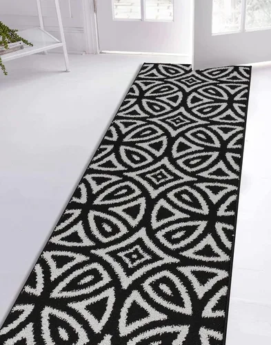 Miniatura 5 de Alfombra antideslizante de longitud personalizada, antideslizante, con patrón de diamante, para entrada, pasillo, cocina, lavandería, 26 pulgadas x