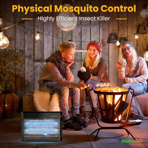 Miniatura 7 de Interior Moderno Eléctrico Matamoscas Negro, Cobertura de 800 Pies Cuadrados, 3500 Voltios de Potencia Impresionante, 20 Vatios, Mata Mosquitos