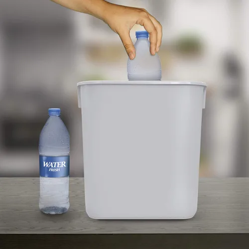 Miniatura 8 de Acrimet Papelera de basura (plástico) (color blanco) (juego de 4)