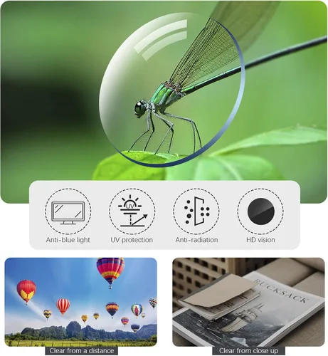 Miniatura 7 de YIMI Lentes de lectura bifocales fotocromáticos para hombres y mujeres, lectores de sol UV, para computadora, anti luz azul, lejos y cerca de doble
