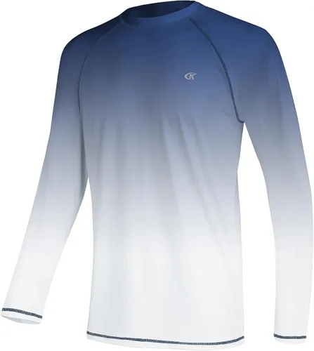Miniatura 18 de Camisetas de natación de manga larga para hombres Rashguard UPF 50+ Camisa de protección solar UV Atlética Entrenamiento Correr Senderismo Camiseta