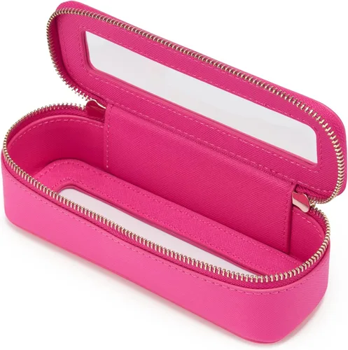 Miniatura 34 de Bolsa de maquillaje transparente Popvibe, estuche de cosméticos de viaje con cremallera, bolsa de aseo transparente con cremallera, organizador Malva