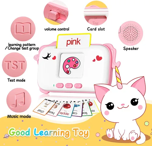 Miniatura 4 de Juguetes Montessori de aprendizaje para niños de 1 año, tarjetas flash parlantes para niños de 1-3, 2-4, terapia sensorial del habla para niños