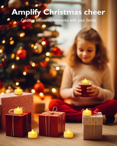 Miniatura 8 de Homemory Paquete de 24 velas LED sin llama que funcionan con pilas, velas eléctricas falsas de más de 200 horas para votivo, Halloween, Ofrenda