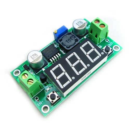 Miniatura 2 de HiLetgo 2pcs LM2596 ajustable DC-DC Step Down Buck Power Convertir Módulo 4.0-40V Entrada a 1.25-37V Salida con pantalla LED Voltímetro