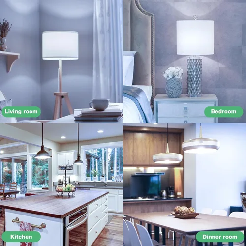 Miniatura 7 de DEGNJU - Bombillas LED A19, bombillas de luz diurna de 5000 K de 100 vatios, 1500 lúmenes, base estándar E26, no regulables, bombillas LED de 13