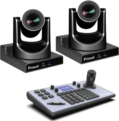 Miniatura 11 de Cámara PTZ Ultra 4K PRO NDI Prisual Gen 5, SDI HDMI USB IP con zoom óptico 20x 1/1.8" UHD CMOS 8.42MP, cámara PTZ 4K 60fps con seguimiento