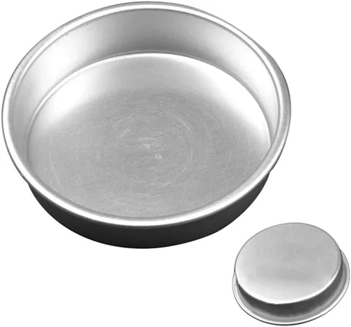 Miniatura 5 de Ochine Juego de moldes redondos de aluminio para pasteles de 4.3 pulgadas, 1 paquete, antiadherente