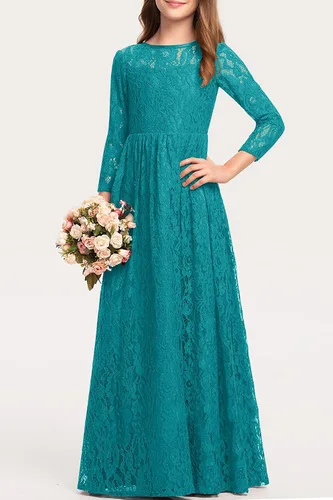 Miniatura 2 de HOSIKA Vestido elegante de encaje bohemio para niñas de 6 a 12 años