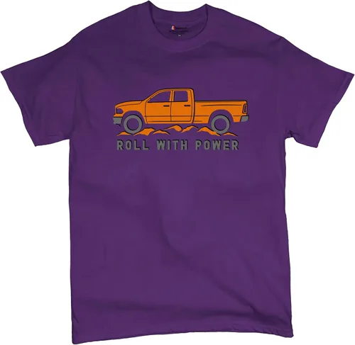Miniatura 74 de Tee Hunt Camisetas gráficas y camisetas sin mangas para hombre Roll with Power Pickup Truck