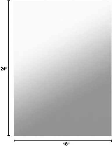 Miniatura 10 de Mirrorons Espejo de pared sin marco de 18 x 24 pulgadas, modernos espejos rectangulares de baño para pared con borde pulido, horizontal