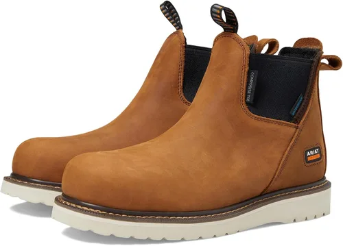 Miniatura 4 de ARIAT Botas de trabajo con cuña Chelsea impermeable con punta compuesta para mujer
