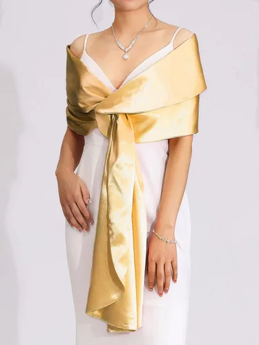 Miniatura 7 de Aukmla Chales y envolturas para bodas, vestidos de noche, capa de novia, fiesta, graduación, bufanda, salida de baño para mujeres y novias