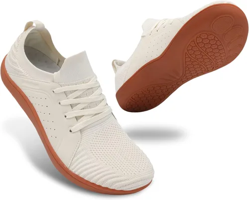 relxfeet Zapatos minimalistas para hombre, zapatos de entrenamiento cruzado con puntera ancha, suela cero caída, tenis para correr