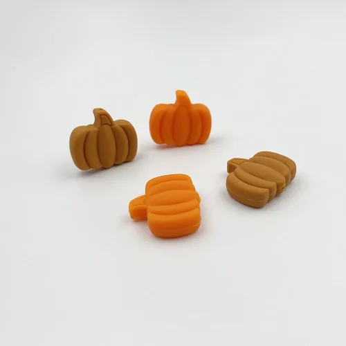 Miniatura 5 de 16 cuentas de calabaza de silicona para festivales, cuentas focales en forma de calabaza para manualidades, cuentas focales para bolígrafos